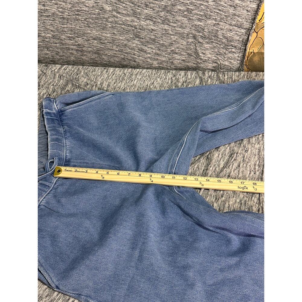 High-Waist Wide Leg Cropped Jeans - Light Blue - Picture 9 of 9